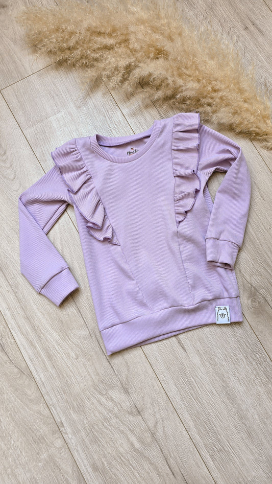 LIMITED || Longsleeve Rib Ruffle