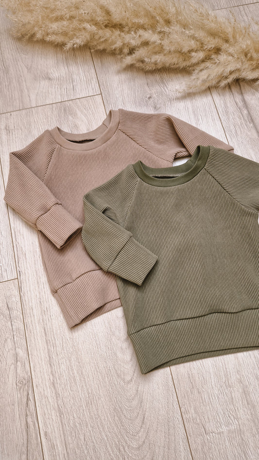 Sweater || Rib Olijf