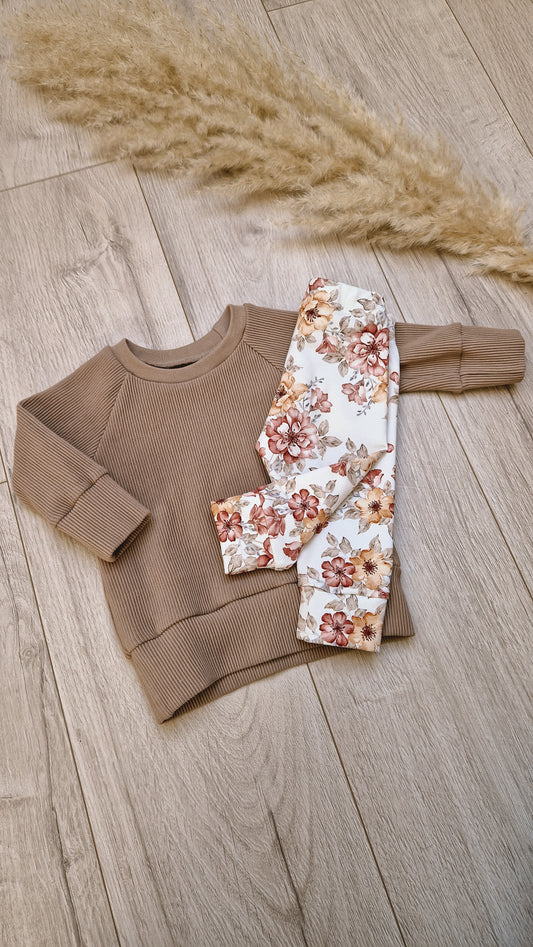 Sweater || Rib Donker Beige